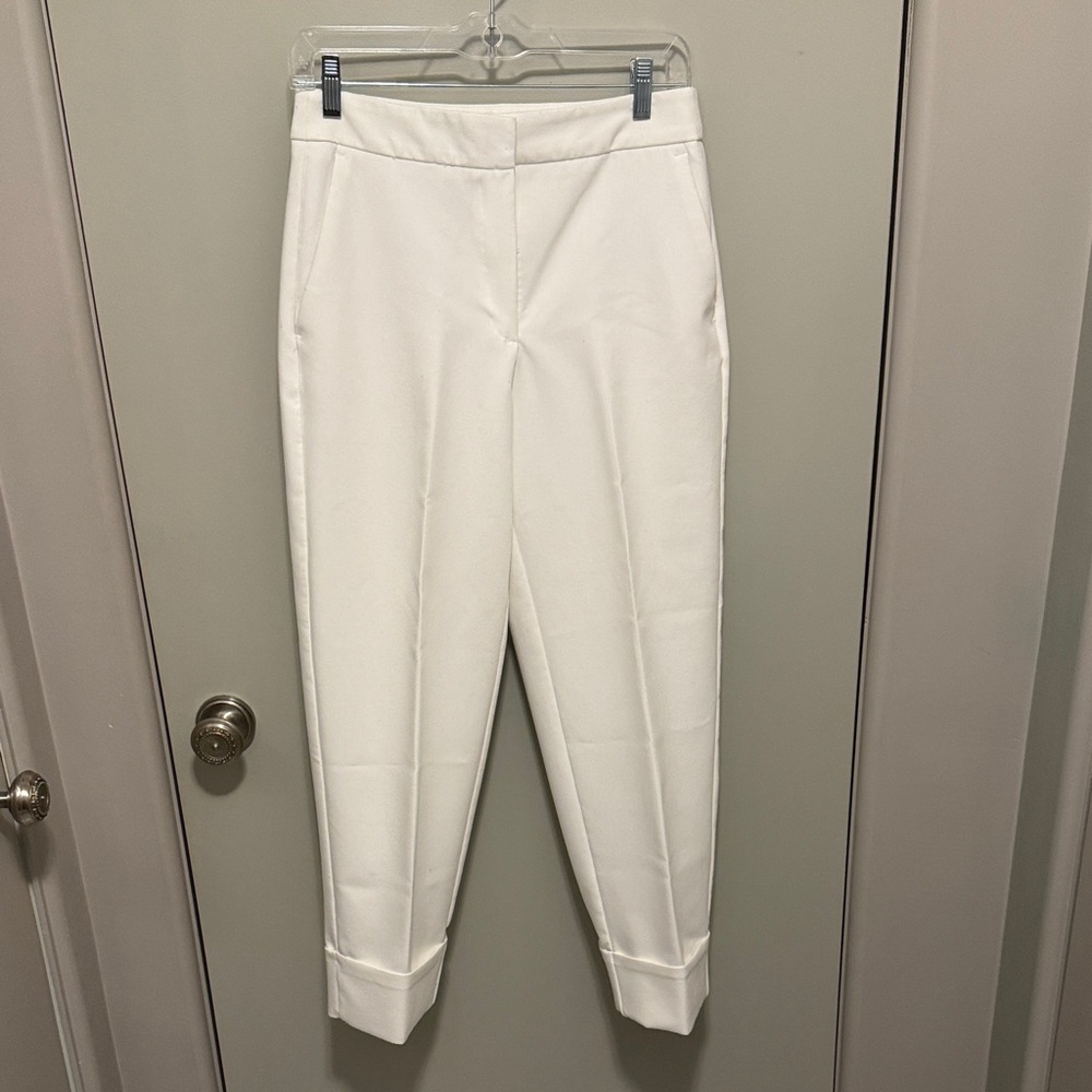 Zara Off-White Cropped Women's Pants